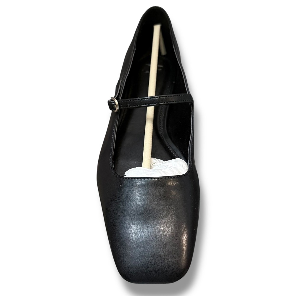 JustFab Ellidy Black Pointed Toe Mary Jane Flats Women Size 8.5 - Picture 15 of 16